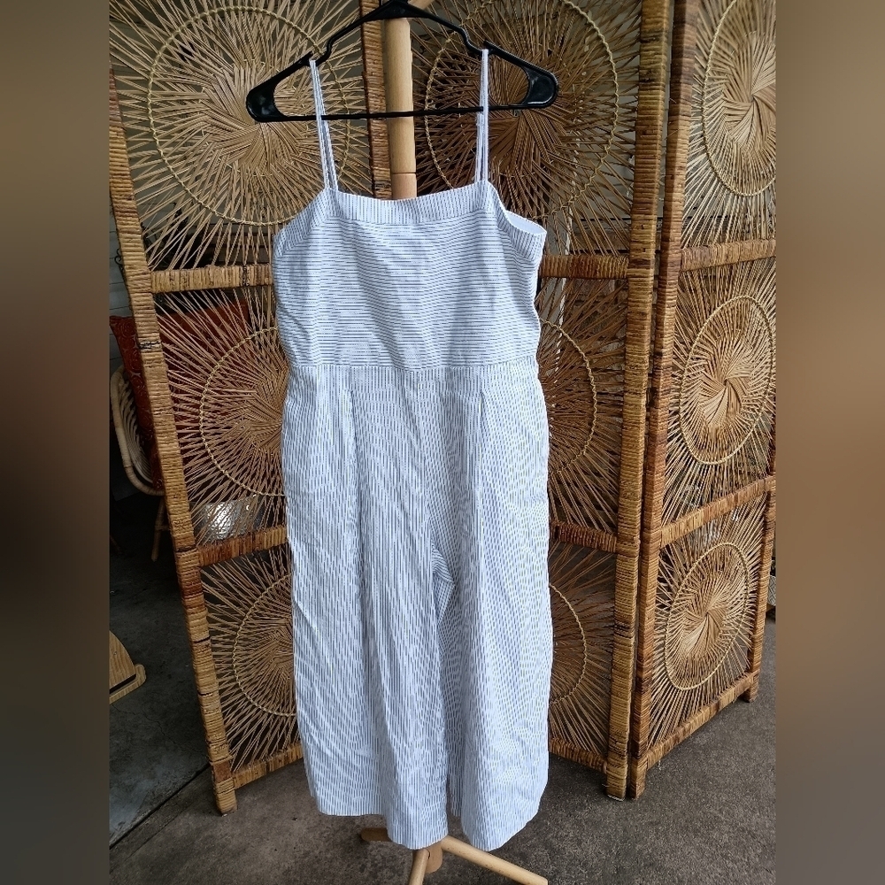 Banana Republic Striped Sleeveless Jumpsuit_Size 8